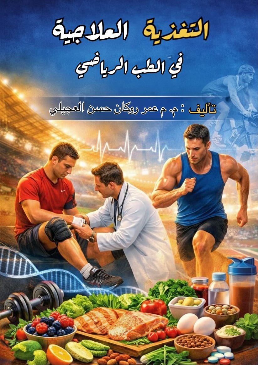 غلاف كتاب التغذية العلاجية في الطب الرياضي
